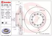 Brembo 09.6739.10 Brake disc