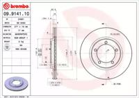 Brembo 09.9141.10 Brake disc