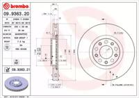 Brembo 09.9363.21 Диск тормозной Brembo 09.9363.21 Диск тормозной