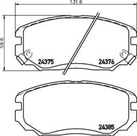 Textar 2437501 Brake pads