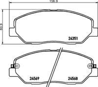 Textar 2435101 Brake pads Textar 2435101 Brake pads
