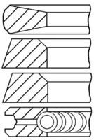 Goetze 08-132100-10 Кільця поршневі