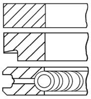 Goetze 08-148307-00 Кільця поршневі Goetze 08-148307-00 Кільця поршневі
