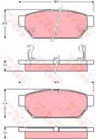 TRW GDB3045 Колодки гальмівні