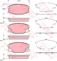 TRW GDB3388 Brake pads