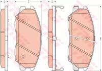 TRW GDB3412 Brake pads