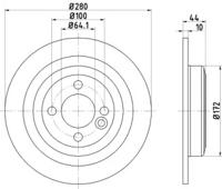 Pagid 55340 Brake disc