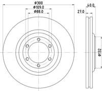 Pagid 55824 Диск гальмівний Pagid 55824 Диск гальмівний