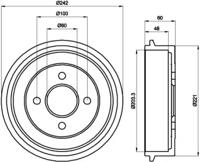 Pagid 60414 Барабан гальмівний Pagid 60414 Барабан гальмівний