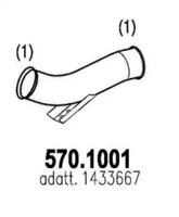 Asso 570.1001 Випускна труба відпрацьованих газів Asso 570.1001 Випускна труба відпрацьованих газів