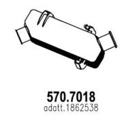 Asso 570.7018 Середній кінцевий глушник ог