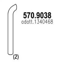 Asso 570.9038 Exhaust pipe