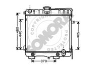Somora 176540 Радіатор охолодження двигуна