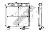 Somora 176540A Радіатор охолодження двигуна