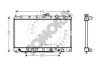 Somora 185140B Радиатор охлаждения двигателя