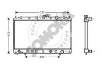 Somora 185140C Радіатор охолодження двигуна