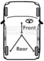 First Line/KeyParts FKB3445 Brake cable First Line/KeyParts FKB3445 Brake cable