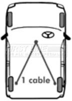 First Line/KeyParts FKB1989 Трос стояночного гальма