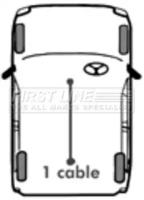 First Line/KeyParts FKB2070 Brake cable