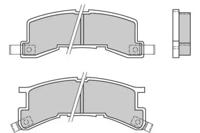 ETF 120404 Brake pads