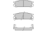 ETF 120536 Колодки гальмівні