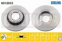 Girling 6012033 Диск гальмівний Girling 6012033 Диск гальмівний