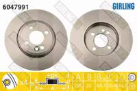 Girling 6047991 Brake disc