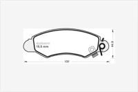 MGA 621 Колодки гальмівні