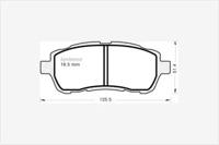 MGA 961 Колодки гальмівні