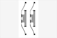 MGA A264 Монтажний комплект гальмівних колодок