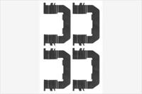 MGA A300 Монтажний комплект гальмівних колодок