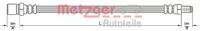 Metzger 4110488 Hose assy brake Metzger 4110488 Hose assy brake