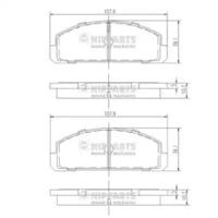 Nipparts J3603014 Колодки тормозные