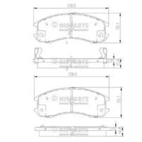 Nipparts J3603031 Колодки тормозные
