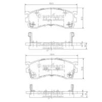 Nipparts J3603038 Колодки тормозные
