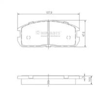 Nipparts J3605024 Brake pads