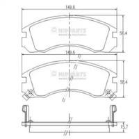 Nipparts J3605031 Колодки гальмівні