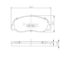 Nipparts J3606001 Колодки гальмівні