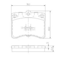 Nipparts J3606005 Колодки гальмівні