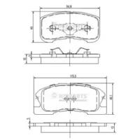 Nipparts J3606019 Brake pads