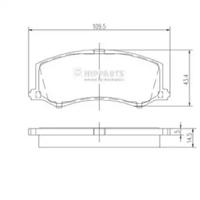 Nipparts J3608010 Brake pads Nipparts J3608010 Brake pads