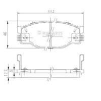 Nipparts J3609005 Brake pads