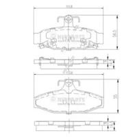 Nipparts J3610400 Brake pads