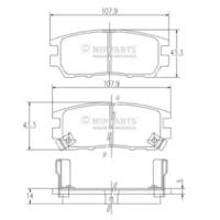 Nipparts J3615005 Brake pads
