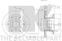 NK 202338 Диск тормозной