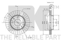 NK 203010 Brake disc