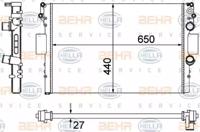 Hella 8MK 376 900-231 Радіатор охолодження двигуна