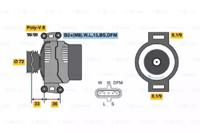 Bosch 0 986 046 580 Alternator assy