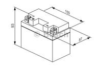 Bosch 0 986 122 613 Batterie Bosch 0 986 122 613 Batterie