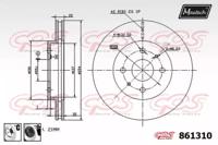 Maxtech 861310.6060 Диск гальмівний Maxtech 861310.6060 Диск гальмівний
